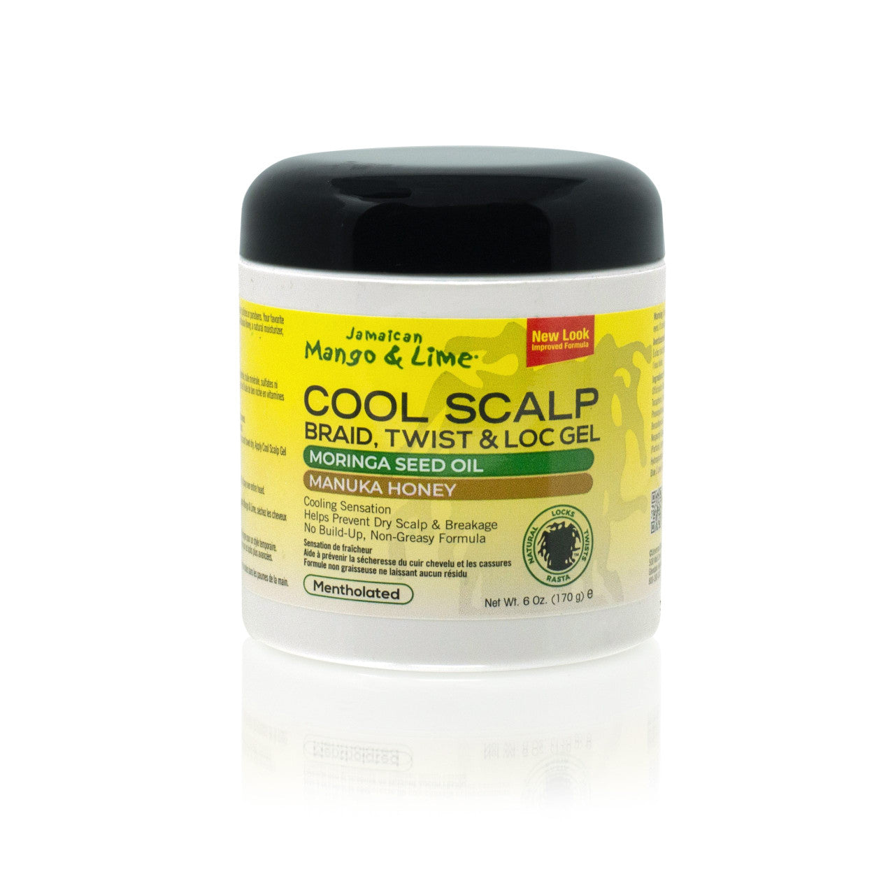 Jamaican Mango and Lime No More Itch Cool Scalp Braid Twist and Lock Hair Gel, 6 Oz